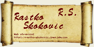 Rastko Skoković vizit kartica